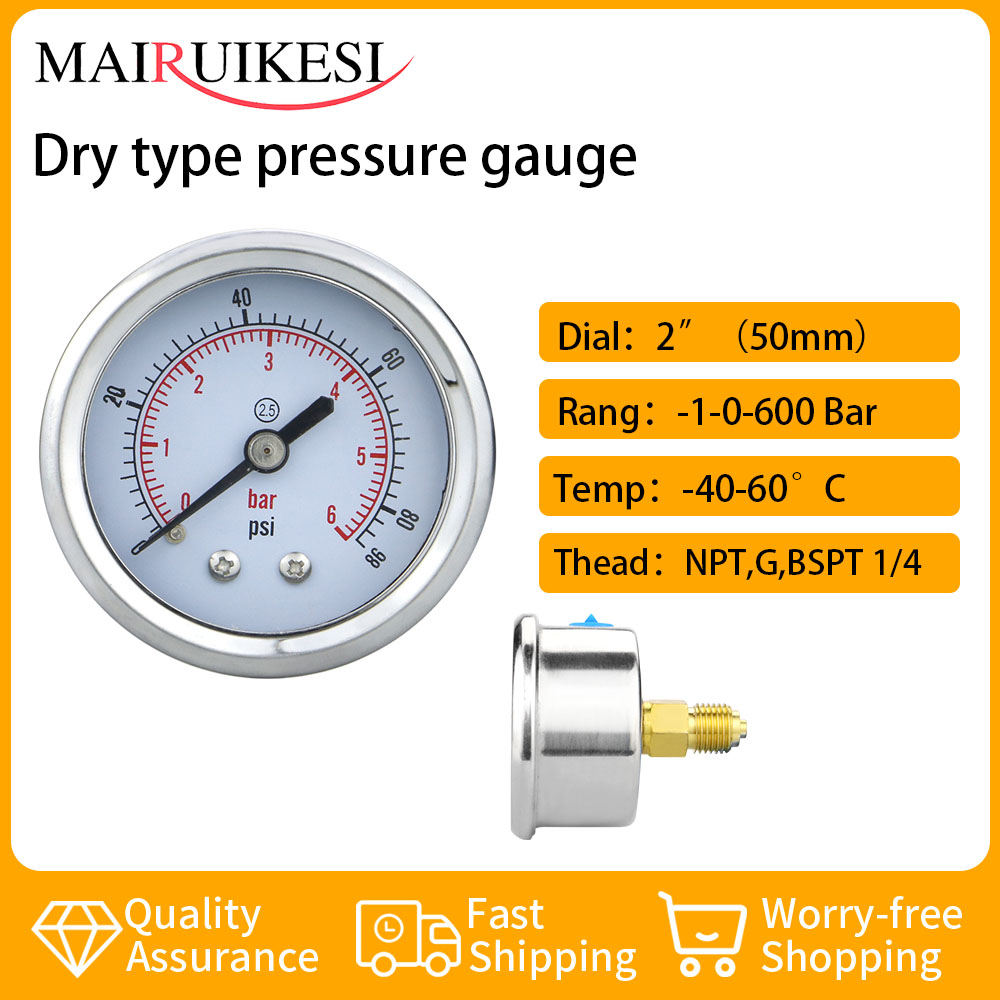 Pressure Gauge Espresso - MAIRUIKESI-Manomètre sous vide pour eau et
