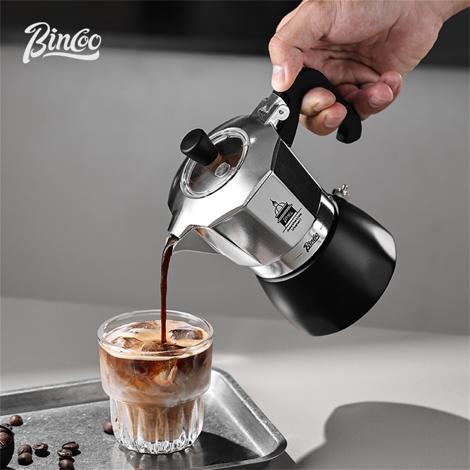 Coffee Vending Equipment - BINCOO Pot Moka à Double Valve,