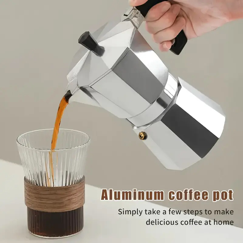 Coffee Vending Equipment - Cafetière Moka Classique en Aluminium 50-300ML