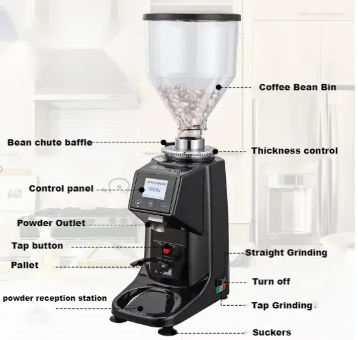 Moulin à café automatique comm - Coffee Grinder Burr Flat avis et prix